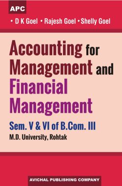 APC Accounting for Management and Financial Management Semester V & VI of B.Com III