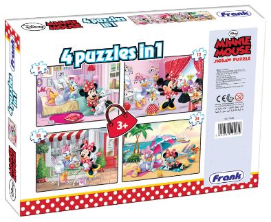 Frank Jigsaw Puzzle 4 in 1 12907 Minnie Mouse
