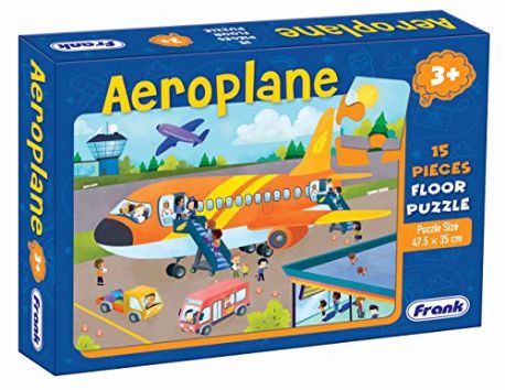 Frank 15202 Play And Learn Floor Puzzle Aeroplane