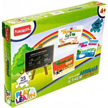 Funskool Games 9424800 LETS LEARN ANIMALS and THEIR GROUPS