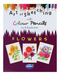 Navneet Art of Sketching with Colour Pencils Flowers