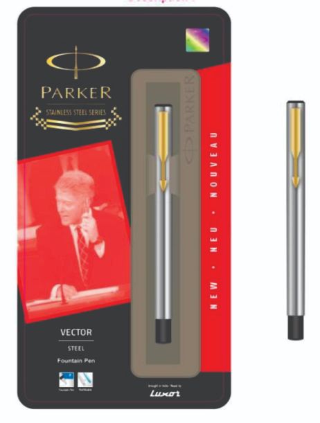 Parker Vector Stainless Steel Fountain GT