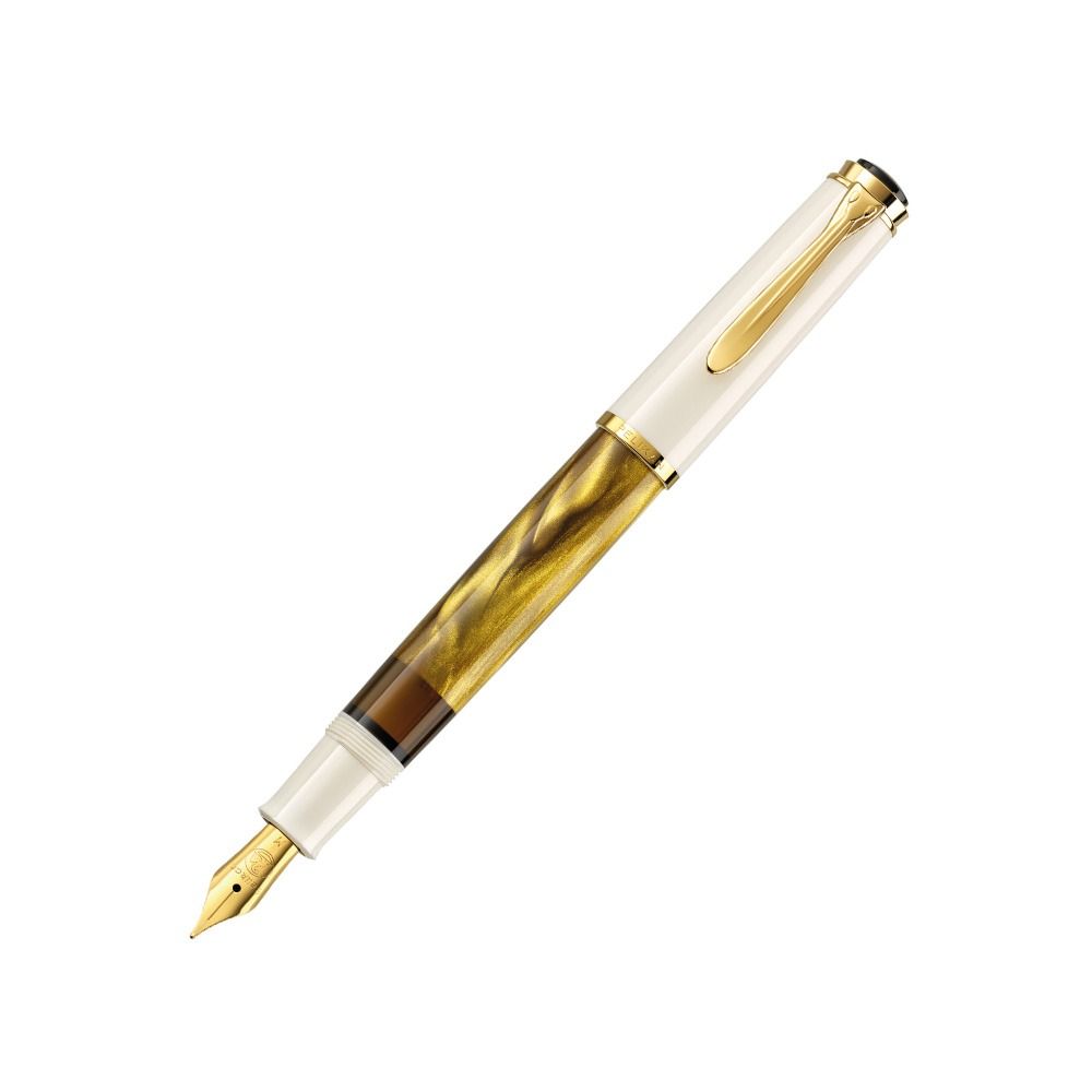 Pelikan Classic M200 Gold Marble Special Edition Fountain Pen Fine Nib