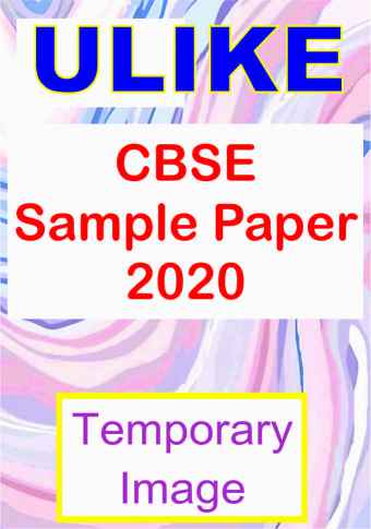 ULIKE Social Science Sample Paper Class X for 2020 examination