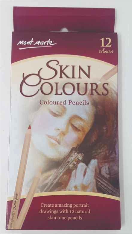 Mont Marte Colour Pencil skin colours 12 shade