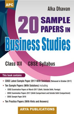 APC 20 Sample Papers in Business Studies Class XII
