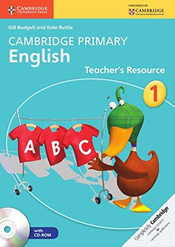 Cambridge Primary English Stage 1 Teachers Resource Book with CD-ROM Class I 