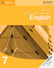 Cambridge Checkpoint English Workbook 7 Class VII
