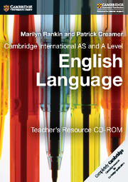 Cambridge International AS & A Level English Language Teacher's Resource CD-ROM