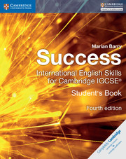 Cambridge Success International English Skills for Cambridge IGCSE Students Book