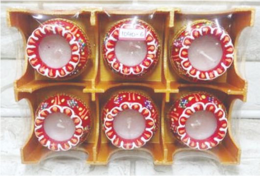 Diwali Pot Diya Medium 6 pc pack