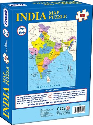 Frank 10149 Early Learner India Map Puzzle