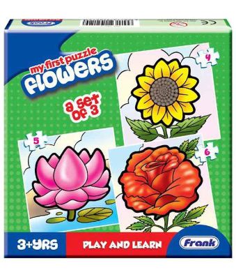 Frank 10212 Play And Learn First Puzzle Flowers