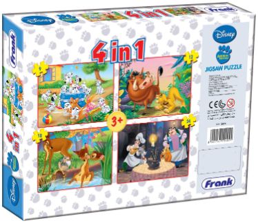 Frank Jigsaw Puzzle 4 in 1 12904 Animal Friends