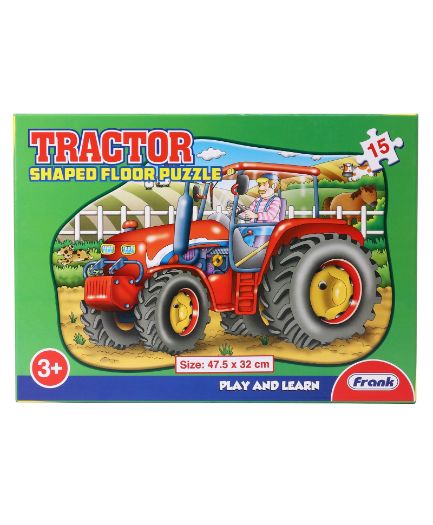 Frank 15101 Play And Learn Shaped Floor Puzzles Tractor