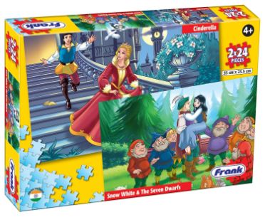 Frank 15601 Fun Puzzle Cinderella and Snow White & The Seven Dwarfs