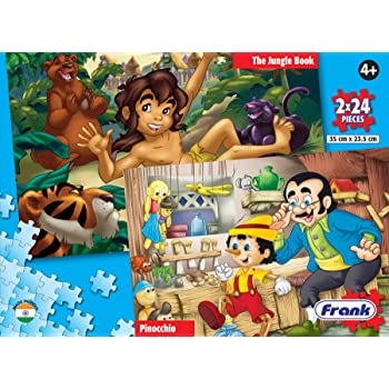 Frank 15602 Fun Puzzle Pinocchio and The Jungle Book