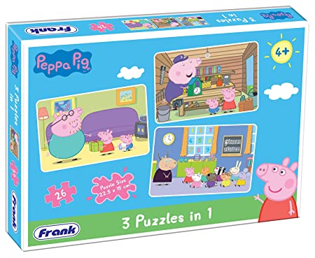 Frank Jigsaw Puzzle 3 in 1 60404 Peppa Pig