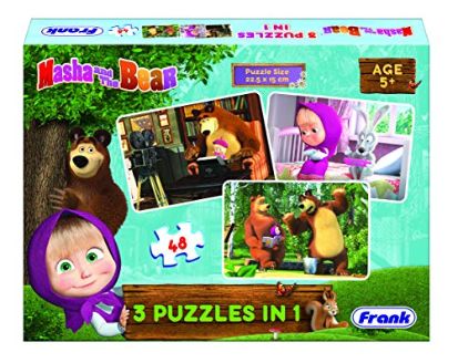 Frank Jigsaw Puzzle 3 in 1 70204 Masha and The Bear