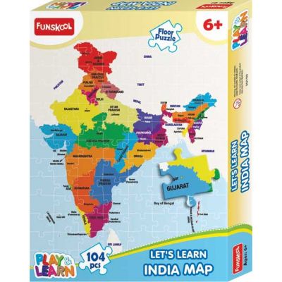 Funskool Games 9421100 LETS LEARN INDIA MAP