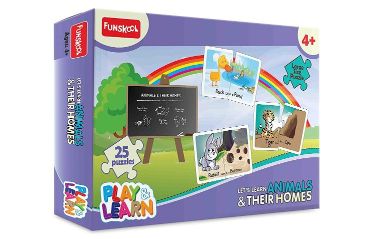 Funskool Games 9424600 LETS LEARN ANIMALS and THEIR HOMES