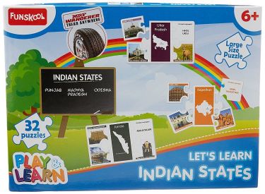 Funskool Games 9425200 LETS LEARN INDIAN STATES