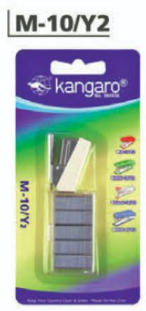 Kangaro Stapler with stapler Pin Blister Pack Model M 10 Y2