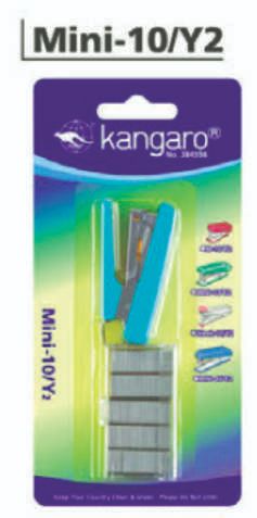 Kangaro Stapler with stapler Pin Blister Pack Model Mini 10 Y2