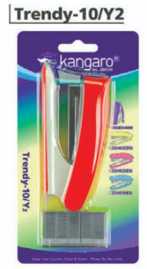 Kangaro Stapler with stapler Pin Blister Pack Model Trendy 10 Y2