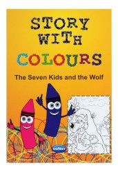 Navneet Story with colours The Seven kids and the Wolf