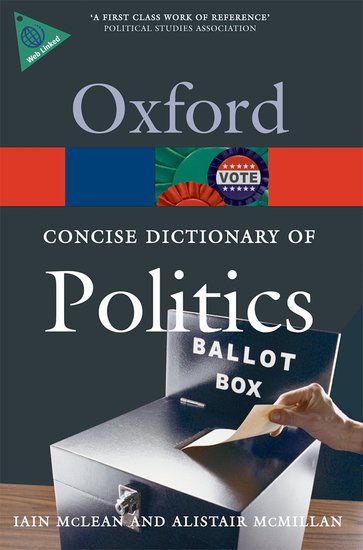 Oxford The Concise Oxford Dictionary of Politics