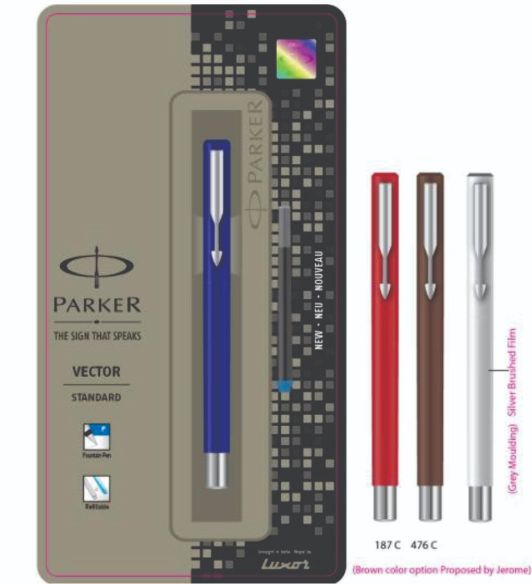 Parker Vector Standard Fountain CT With Converter + One Free Ink Cartridge