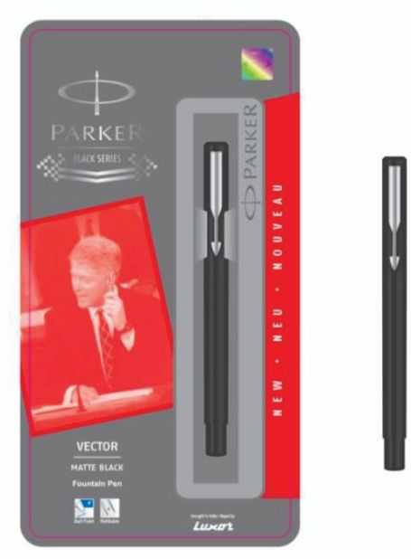 Parker Vector Matte Black Fountain CT