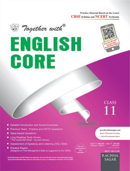 Together With Latest CBSE Sample Paper with ENGLISH CORE with Previous Year Paper based on NCERT Practice Material Class XI 2020