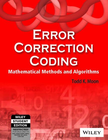 Wileys Error Correction Coding Mathametical Methods and Algorithms | IM