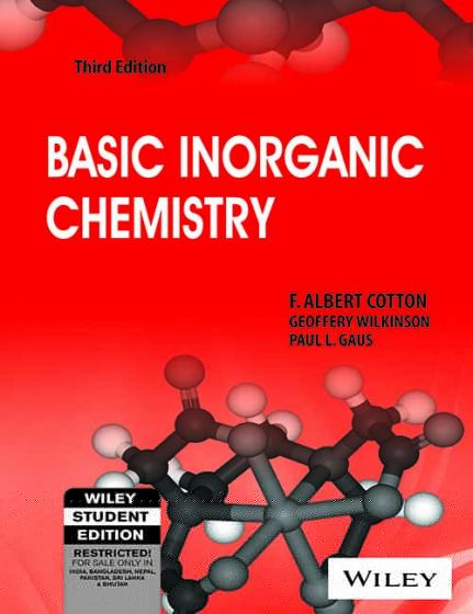 Wileys Basic Inorganic Chemistry, 3ed | IM