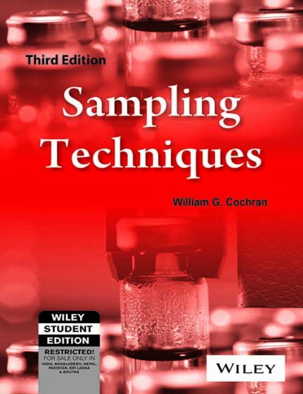 Wileys Sampling Techniques, 3ed