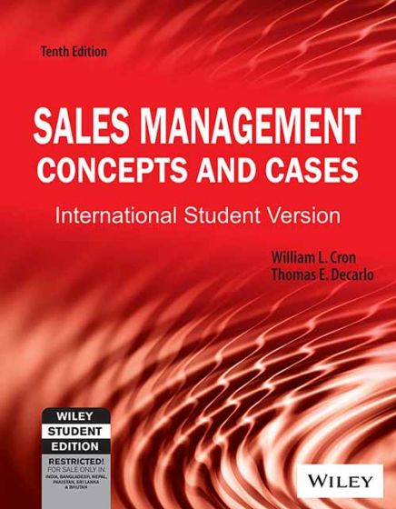 Wileys Sales Management: Concepts and Cases, 10ed, ISV | IM