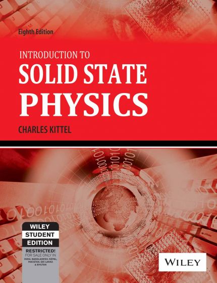 Wileys Introduction to Solid State Physics, 8ed | IM | BS