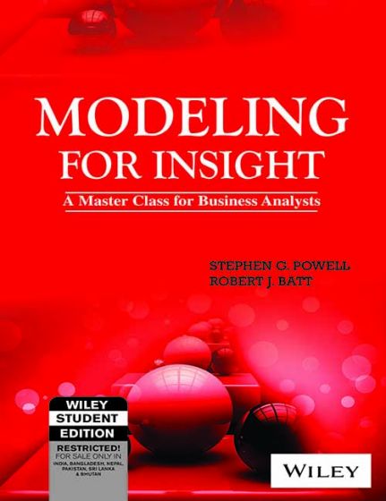 Wileys Modeling for Insight: A Master Class for Business Analysts