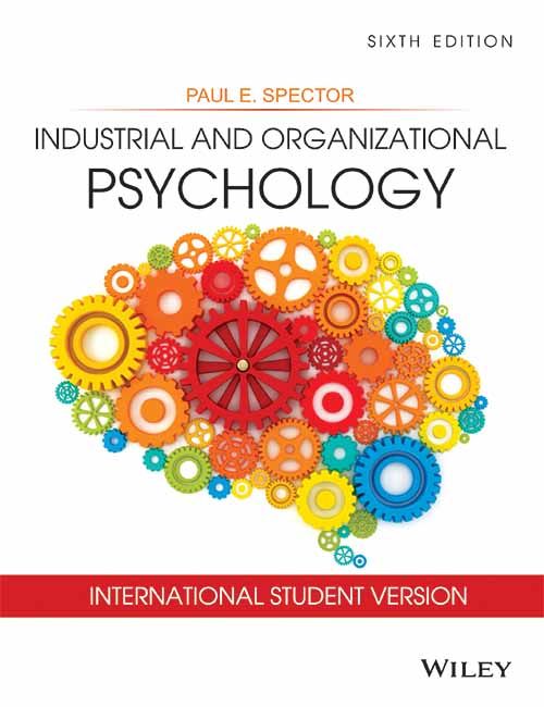 Wileys Industrial and Organizational Psychology, 6ed, ISV