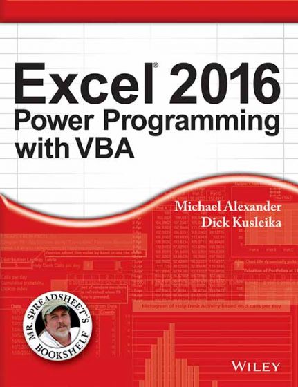 Wileys Excel 2016 Power Programming with VBA | e