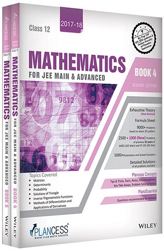Wileys Plancess Study Material Mathematics for JEE, Class 12 , 2ed (set of 2 books)