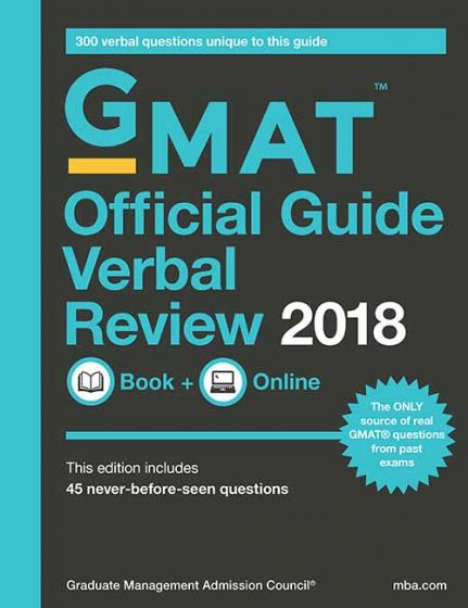 Wileys GMAT Official Guide 2018 Verbal Review Book + Online | BS