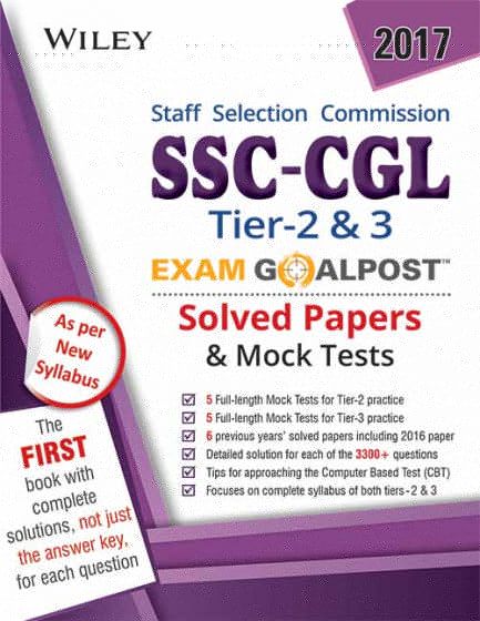 Wileys SSC CGL Exam Goalpost Solved Paper & Mock Test, Tier 2 & 3