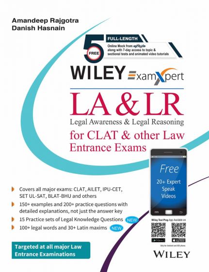 Wileys Legal Awareness and Legal Reasoning for CLAT and other Law Entrance Exams