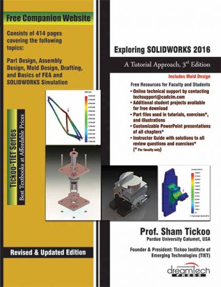 Wileys Exploring Solidworks 2016: A Tutorial Approach, 3ed