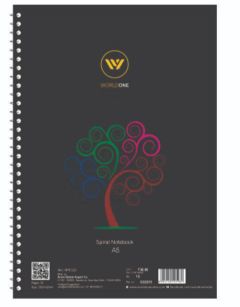 Worldone Sprial Notebook Rainbow Ruled A5