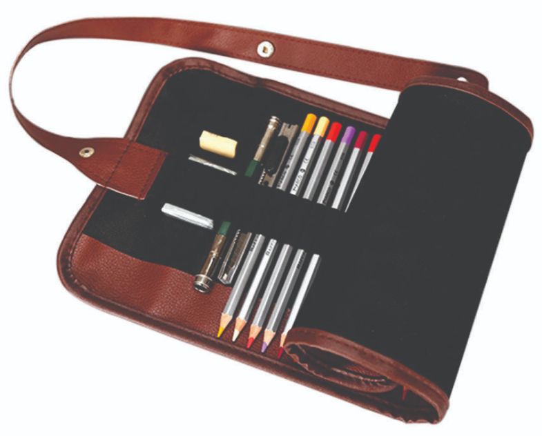 Brush Pencil Pouch set 36 Holes with Tie Facility