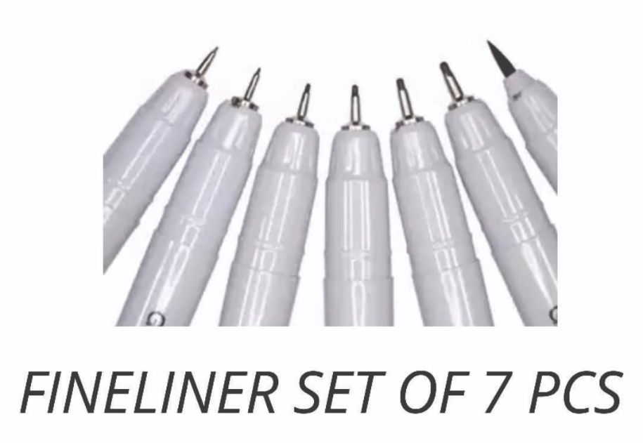 Fine Liner set of 7 pen